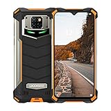 Rugged Smartphone, DOOGEE S88 Plus Android 10, 8GB+ 128GB, 48MP + 8MP Kameras, 1000mAh Akku, 6,3 Zoll FHD+ Wassertropfen-Bildschirm, IP68 wasserdichtes Handy, 4G Dual SIM, NFC/GPS-Fire Orang