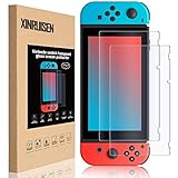 2Stück Schutzfolie Glas für Nintendo Switch, Panzerglas Schutzfolie für Nintendo Switch Panzerfolie Anti-Kratzer Panzerglasfolie, Anti-Bläschen Displayschutz Bruchsicher Display