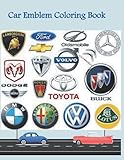 Car Emblem Coloring Book: Test yourself! fun kids and coloring activity