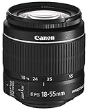 Canon Zoomobjektiv 242S886 EF-S 18-55mm F3.5-5.6 IS II Universalzoom für EOS (58mm Filtergewinde, Bildstabilisator, Autofokus), schw
