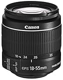 Canon Zoomobjektiv 242S886 EF-S 18-55mm F3.5-5.6 IS II Universalzoom für EOS (58mm Filtergewinde, Bildstabilisator, Autofokus), schw