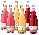 Rotkäppchen Fruchtsecco Alkoholfrei Probierpaket - 2x Schwarze Johannisbeere, 2x Mango und 2x Granatapfel (6 x 0,75 l)