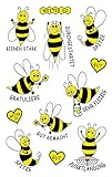 AVERY Zweckform 53132 Papier Sticker Biene 24 Aufkleber, gelb