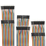 EDGELEC 120 Stück 40 cm Dupont Draht Stecker auf Buchse Steckplatine Jumper Drähte 3,9 Zoll 1-polig 2,54 mm für DIY Arduino Raspberry PI 10 15 20 30 50 100 optional mehrfarbige Flachbandkab