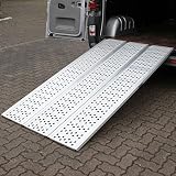 TRUTZHOLM® Alu Auffahrrampe 215 cm Rampe 3 Fach faltbar Verladerampe ATV Breitrampe Motorradramp