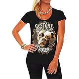 Frauen und Damen T-Shirt Boxer - gestört Aber g