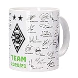 Borussia Mönchengladbach Tasse, Becher Team mit Unterschriften 2020/2021, 204187