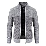 Seringlings Hoodie Herren Kapuzenpullover mit Reißverschluss Kapuzenjacke Einfarbig Hoodie Sweatshirt Langarm Pullover-Shirt mit Kapuze Sportjacke Outdoorjacke Sweatjack
