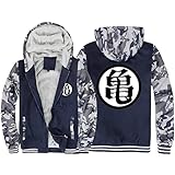 EMPERSTAR Herren Baumwollfleece Sherpa-Futter Kapuzen-Sweatshirtjacke Mit Durchgehendem Reißverschluss Navy blau+3XL