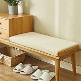 Schuhwechselhocker Gepolstert Bank Kissen, Anti-Rutsch Bay Fenster Kissen Sofa Sitzkissen, Verdicken Schwamm Settee Kissen Zu Terrasse Stuhlmöbel,K,90x30x5cm(35x12x2inch)