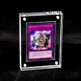 Iriisy TCG Karten Transparent Rahmen Magnetisch Display Halter 35PT Acryl Hüllen Durchsichtig Schutzhüllen Für PTCG YGO Magic (1 Kartensteckplatz)