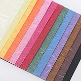 Farbe Mulberry Papier Vielzahl 8 Pack – Hanji – 색한지 – natürlichen Fasern – 63,5 x 94 cm – DIY Arts Crafts Origami – Unryu – kōzō
