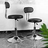 PenghaiYunfei Modern Bar Stool PU Leather, Adjustable Height Rotating Stool Beauty Office Home Kitchen Bar Slip S