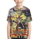 Yu-Gi-Oh Bequemes Jungen T-Shirt Schwarz W