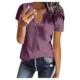 Hirolan Damen Sweatshirt Gerippter Pullunder Top Sexy Grosse GröSsen Oberteile Kurze Tops Casual V-Ausschnitt Farbverlauf Kontrastfarbe Lang