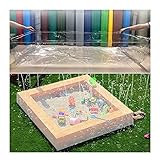 YJSMB Sandkasten Startseite, Klar Quadrat Schutzhülle Wasserdicht Sandkasten Pool Startseite Vor Regenwasser Zu Schützen (Size : 180x180x20cm)