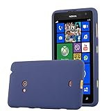 Cadorabo Hülle für Nokia Lumia 625 in Frost DUNKEL BLAU - Handyhülle aus flexiblem TPU Silikon - Silikonhülle Schutzhülle Ultra Slim Soft Back Cover Case Bump