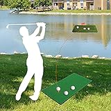 EUNEWR Floating Golf Green,Floating Golf Green für Pool,Wassergolf Putting Trainer Floating Fruit Ridge,Golftraining Zubehör für Outdoor-Pool-Spiel im Garten - mit 5 Bällen 1 Flagge 1 Chipping M