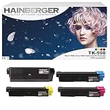 4x Hainberger Toner für Kyocera TK590 Black, Cyan, Magenta, Yellow für ECOSYS M6526cdn / FS-C5250DN / ECOSYS P6026cdn / FS-C2126MFP / ECOSYS M6026cdn / FS-C2026MFP / FS-C2626MFP / ECOSYS M6526cidn / FS-C2526MFP / ECOSYS M6026