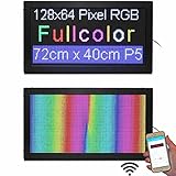 LED-Laufschrift 72x40 cm Fullcolor WiFi Innen P5 hohe Auflösung programmierbar elektronische Werbetafel LED S