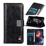Nokia X10/X20 Hülle, Nokia X10/X20 Wallet Case, PU Leder Folio Flip Case mit RFID Blocking Kartenhalter Kickstand Magnetverschluss Stoßfeste Handyhülle für Nokia X10/X20 Schw