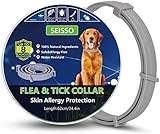 SEISSO EWEL 62 cm Zecken Halsband für Kleine Hunde und Katzen,8 Monate Kontrolle Schutz und Verstellbar Größe Zeckenhalsb