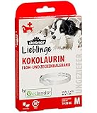 Dehner Lieblinge Kokolaurin Floh- und Zeckenhalsband, für mittelgroße Hunde, Länge 60 cm, transp