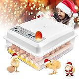 InLoveArts Eierbrutschrank,Automatischer Eier Brutkasten für 16 Eier mit Turner-Temperaturregelungsfunktion, Drehen von Eiern für Hühnereier, Enteneier, Tauben-E