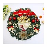Girlande 32cm Kranz Künstliche Tannenzapfen Red Berry Garland hängende Ornamente Haustür Wanddekorationen Fröhlicher Weihnachtsbaum Kranz Feiertag Girlanden (Color : 2)