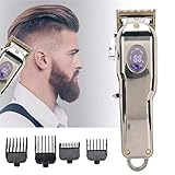 WSYGHP Bartschneider for Männer, Haarschneider USB Wiederaufladbare schnurlose Haarschneider-Haar-Clippers professionell LCD Display elektrische Haarschneider Haarschneide Kop