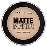 Maybelline New York Puder, Mattierend und langanhaltend, Matte Maker, Nr. 20 Natural Beige, 16 g