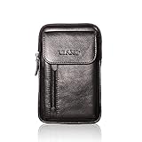 Herren Holster Tasche Leder Klein Gürteltasche für 5.5/6/7 Inch Handy