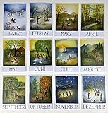 Postkarten/Kunstkarten Set'12 Monate' (12 Monatspostkarten A6) von OdeDesj