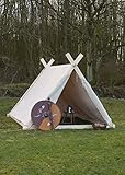 Wikingerzelt, 3 x 2.7 x 2 m, 350 GMS, naturfarb