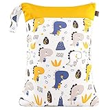 Maeau Nasstaschen Wetbags für Stoffwindeln Windeltasche Kleinkind Wickeltasche Baby Nassbeutel Wetbag 1/2PCS Winkelbeutel Herren Damen B