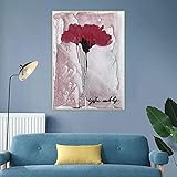 Cy Twombly《Blume》Leinwand Abstrakte Kunst Ölgemälde Kunstwerk Ästhetisches Bild Posterdruck Wanddekor Home Wohnzimmer 50x70cm R