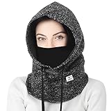 Sturmhaube,Balaclava,Balaclava Hut,Skimütze,Sturmhaube Ski Gesichtsmaske,Wintersport- und Outdoor-Sportartikel,Skifahren für Männer und Frauen, winddichter Hut【2021 Neues Upgrade】 (Graus Chwarz)
