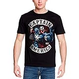 Captain america Herren T-Shirt Venomized Marvel Baumwolle schwarz - XXL