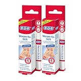SOS Warzen-Ex Stift, zur Entfernung gewöhnlicher Warzen, sofort wirkender Warzenstift, Warzenmittel mit einfacher und präziser Stiftapplikation, effektiv ab der 1. Anwendung, 2 x 3 ml Lösung