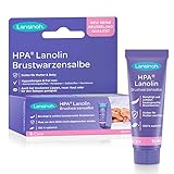Lansinoh HPA Lanolin Brustwarzensalbe, 100% natürlich - beruhigt & schützt beanspruchte Brustwarzen - Dermatest'sehr gut 10920 Transparent 10 ml (1er Pack)