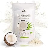 Amazy Kokosmehl Bio | 1000g – Proteinreiches Kokos Mehl mit Bio-Zertifikat | entölt, glutenfrei, laktosefrei, ohne künstliche Zusatzstoffe, vegan | ideal zum Back