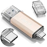 THKAILAR 128GB 256GB 512GB USB-C Flash-Laufwerk Hochgeschwindigkeits-USB 3.0-Speicherstick für Musik/TV/Video/Externe Datenspeicherung Speicherstick mit Stift für Smartphone/PC/MacBook