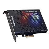 AverMedia 4Kp60 HDR-Passthrough, PCI-E, extrem niedrige Latenzzeit, ideal für Xbox, PS4 und PC, PowerDirector 15 enthalten (GC573), Schw