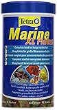 Tetra Marine XL Flakes - vollwertiges Flocken-Fischfutter für große Meerwasserfische, 500 ml D