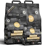 Kohle Manufaktur 5kg-25kg Premium Grillbriketts 4,5h extra Lange Brenn-/Glutdauer Made in Germany von Energie Kienbacher (15)