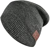 N/A USIC Gestrickte Mütze Hut Für Jagd Camping Läuft Wiederaufladbare Winter Warm WLAN-Bluetooth-Kompatibler Kopfhörer-Smart-Kapp