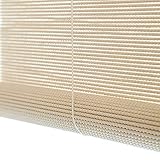 Jalousien hochrollen ， Lichtfiltervorhang für Innen und Außen ， Natürliche Bambusrollos für Fenster, Teehaus ， Balkon ， Sonnenrollos mit Wellenschwert ZHANGAIZHEN (Farbe : Bamboo, größe : 80×160cm)