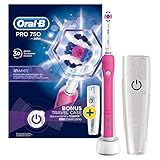 Elektrische Zahnbürste Oral B Pro 750 Pink mit Reise-Etui,