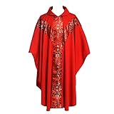 BLESSUME Priester Celebrant Messgewand katholisch Kirche Vater Masse Gewänder Robe mit Stickerei R