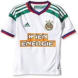adidas Jungen Spieler-Auswärtstrikot Rapid Wien Replica Trikot, White/Twilight Green/Toro/Cobalt, 152